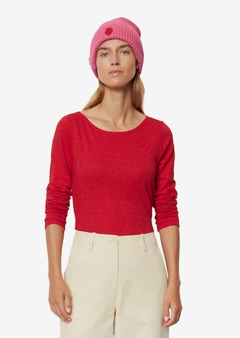 Marc O'Polo Shirt in Rood: voorkant