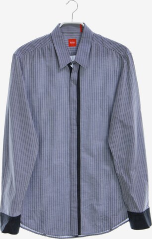 BOSS Black Button Up Shirt in L in Grey: front