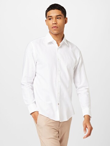BOSS Black Regular fit Poslovna srajca 'HAL' | bela barva: sprednja stran