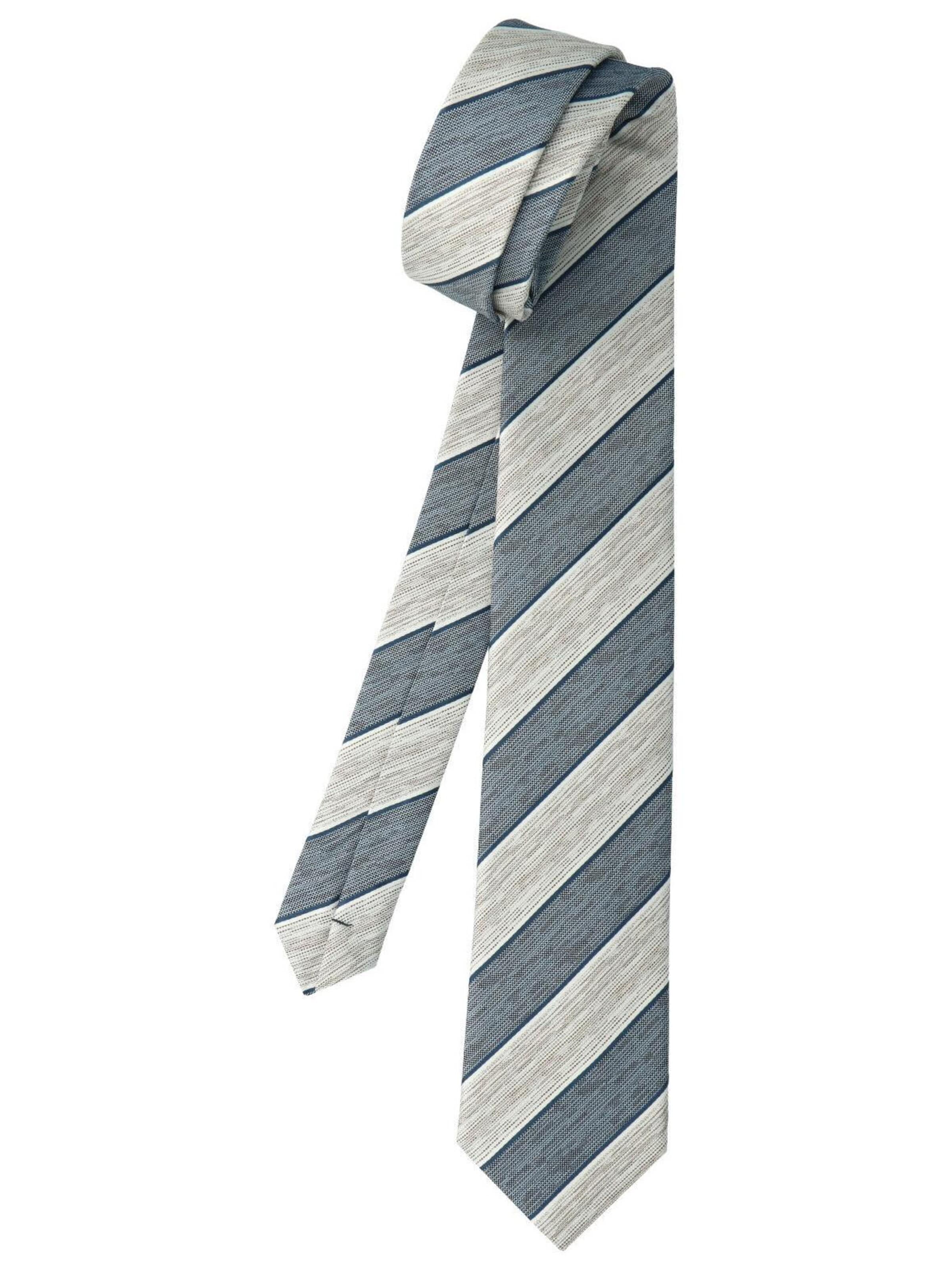WILLEN Tie 'Pastell Blockstreifen' in Brown: front