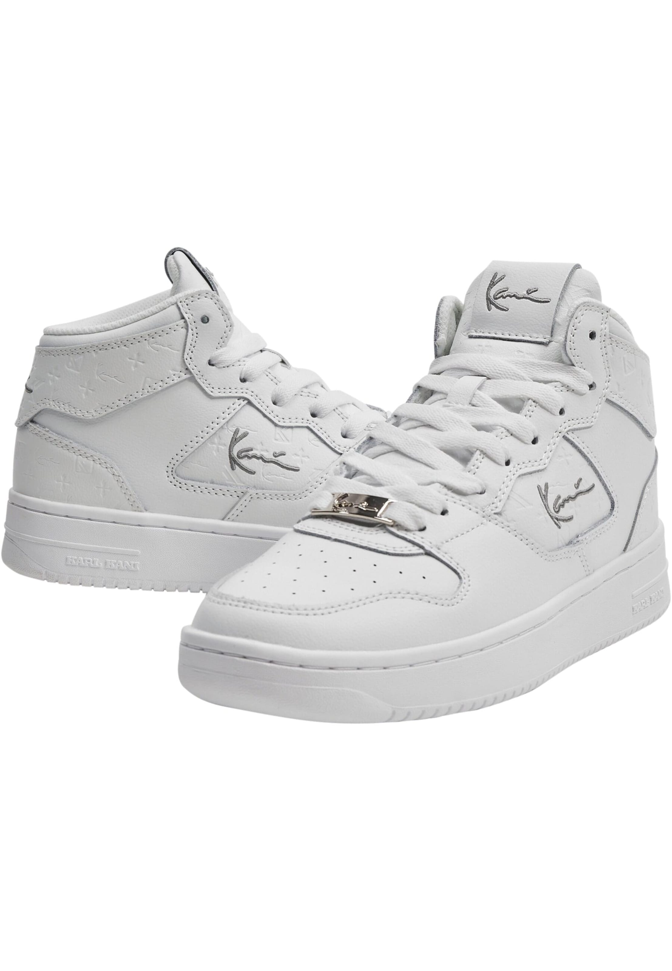 Sneaker alta di Karl Kani in bianco