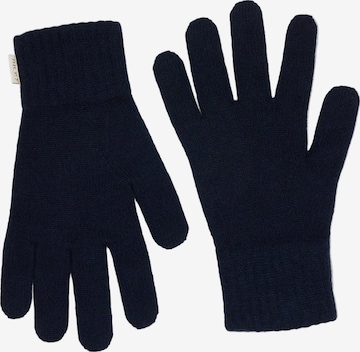 GOBI Cashmere Fingerhandschuhe 'Essential Knit Cashmere Gloves' in Blau: Vorderseite