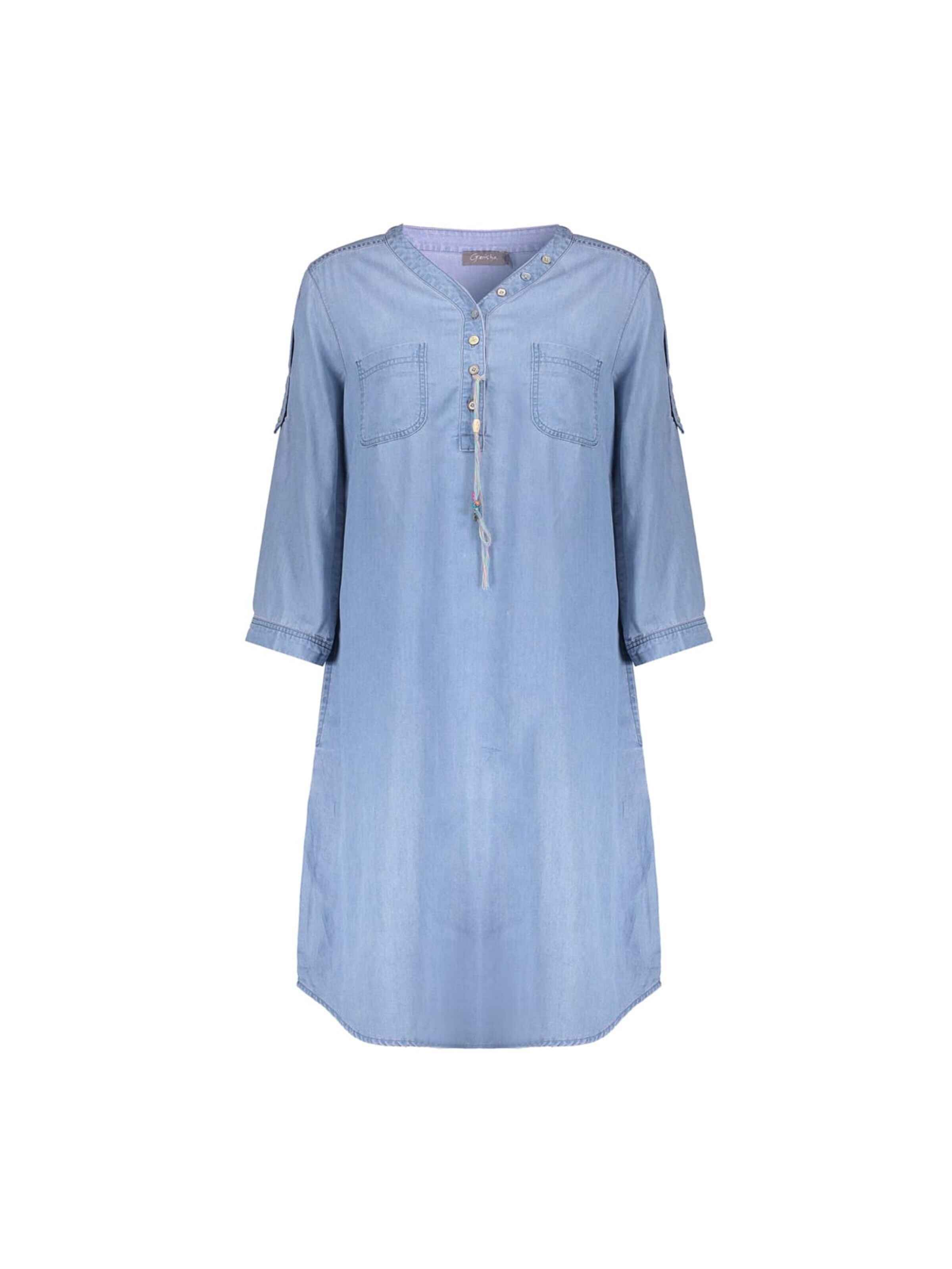 Geisha Dress 'Jet' in Blue: front