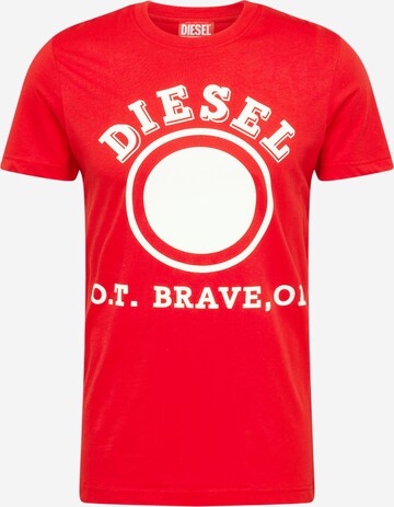 DIESEL - Camiseta 'DIEGOR' en rojo: frente