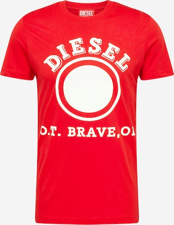 DIESEL قميص 'DIEGOR' بلون أحمر: الأمام