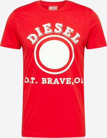 T-Shirt 'DIEGOR' DIESEL en rouge : devant