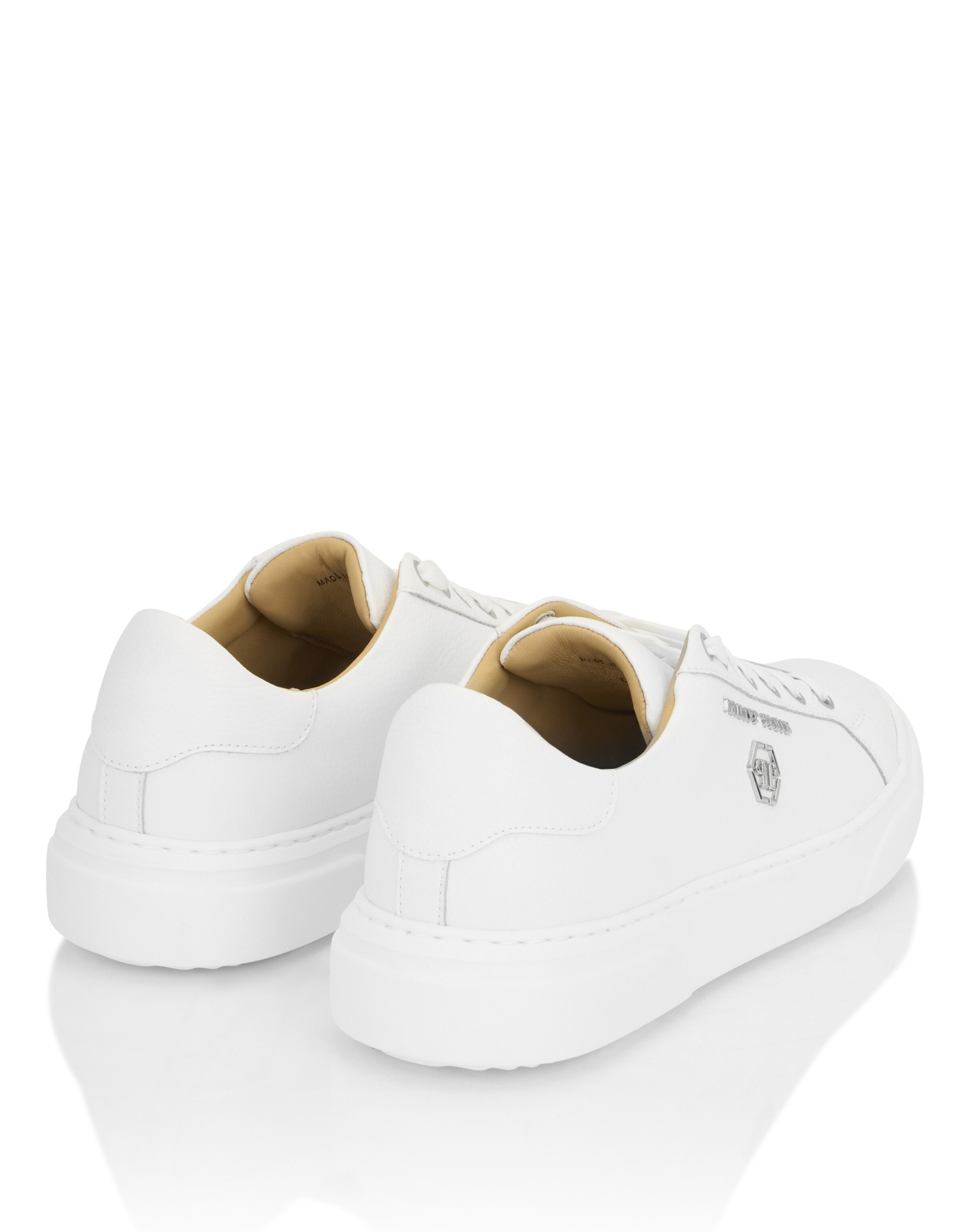 Baskets basses 'Hexagon' Philipp Plein en blanc