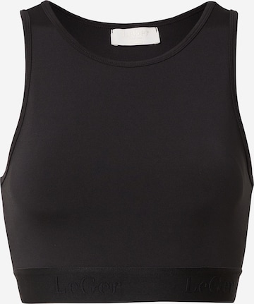 LeGer by Lena Gercke Sports Top 'Sophie' in Black: front