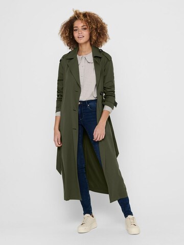 Manteau mi-saison 'Line' ONLY en vert