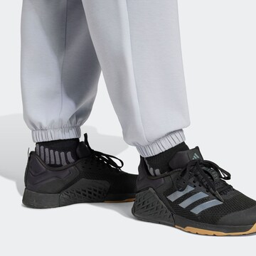 ADIDAS PERFORMANCE Tapered Workout Pants 'Designed For Training' in Grey
