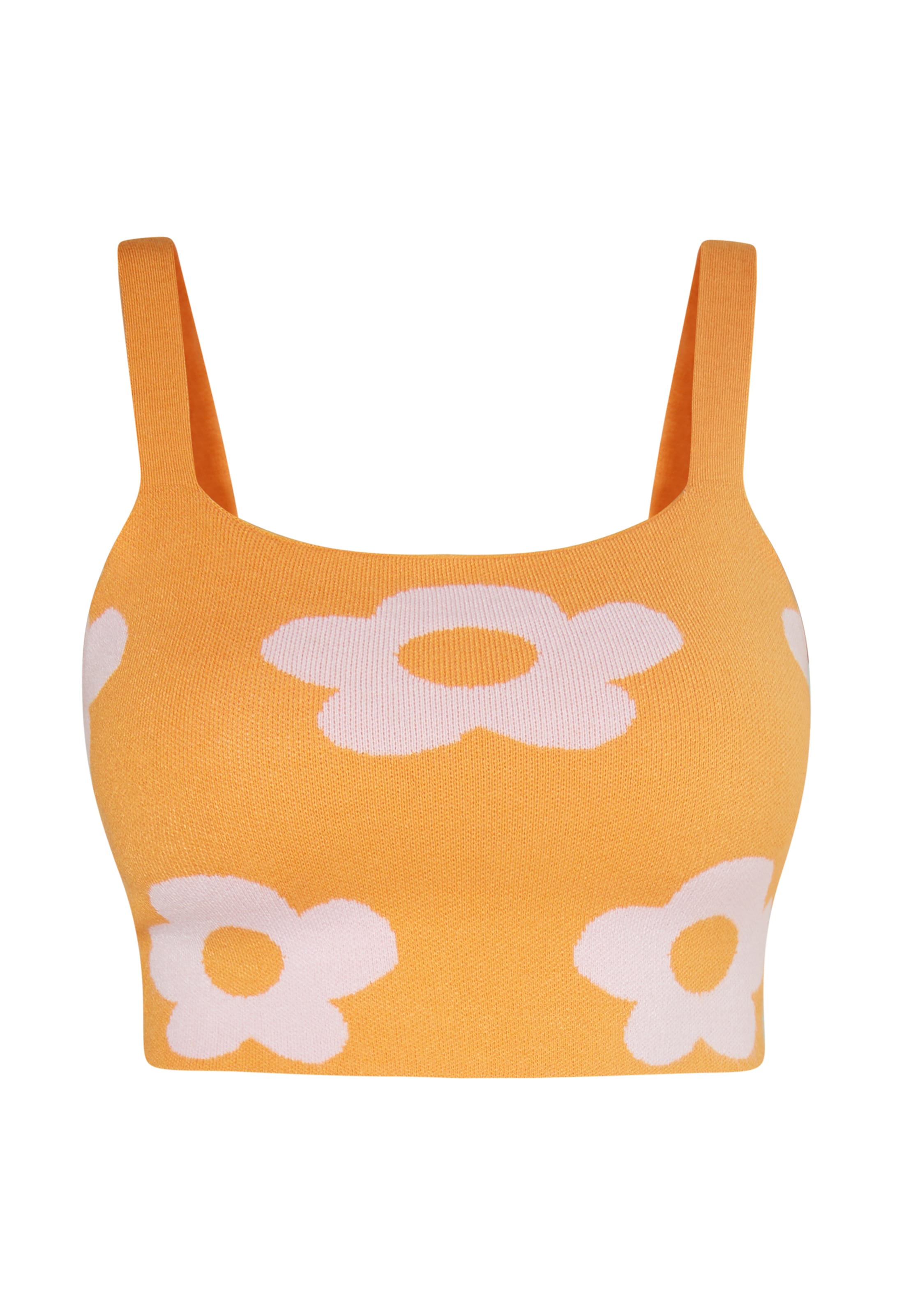 oranžinė swirly Palaidinė be rankovių: priekis