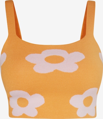 swirly Top in Orange: front