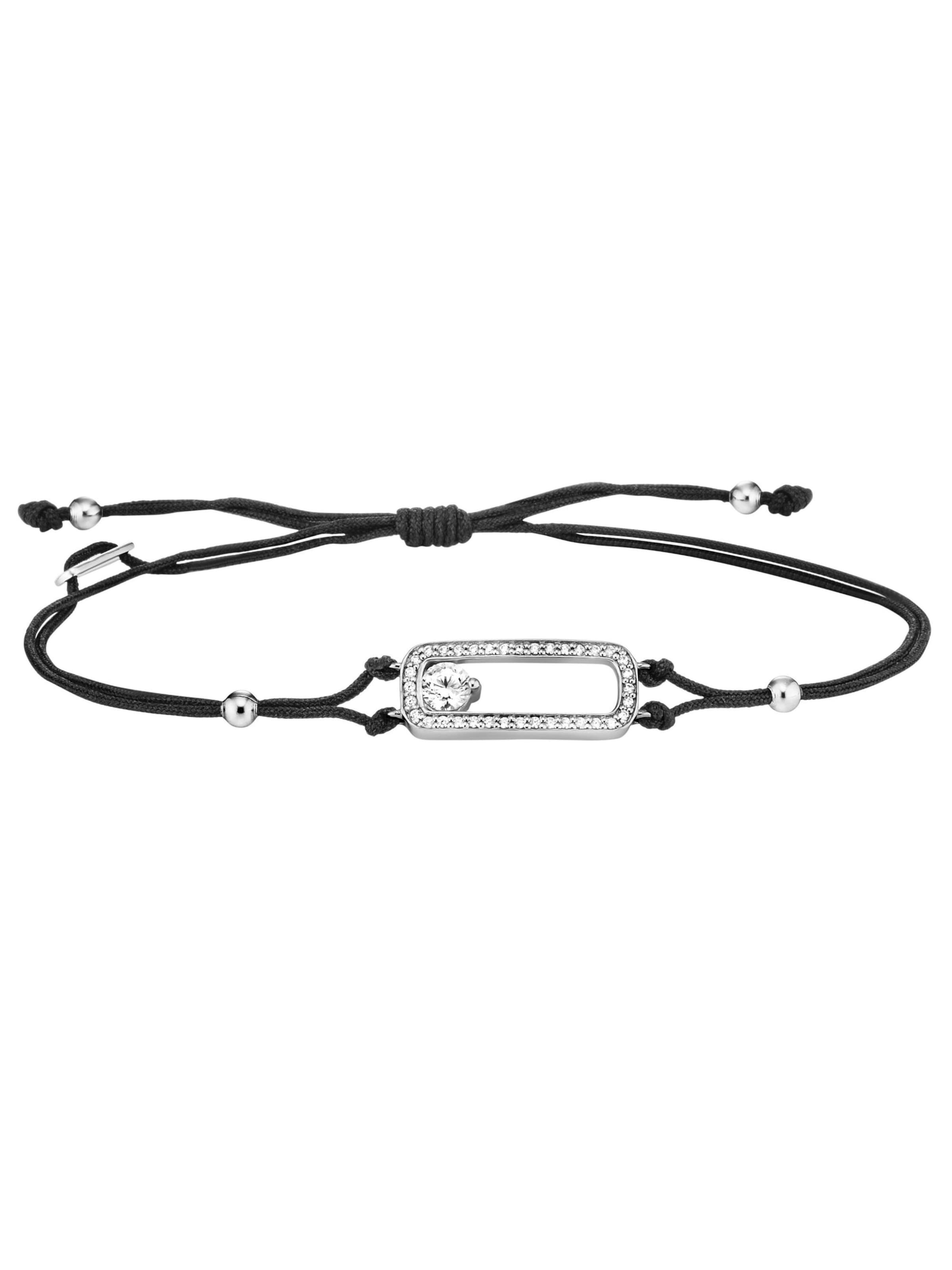 Julie Julsen Armband in Schwarz: Vorderseite