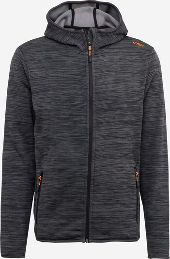 CMP Athletic Fleece Jacket in mottled grey / Orange / Black, Item view