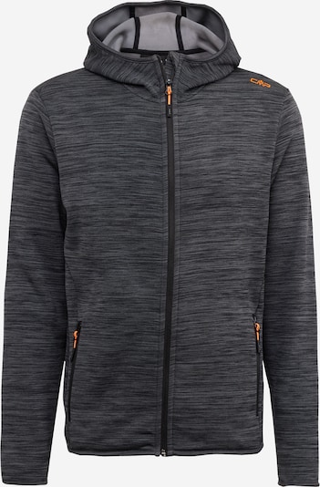 CMP Athletic fleece jacket in mottled grey / Orange / Black, Item view