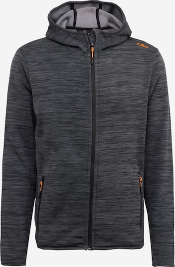 CMP Veste en polaire fonctionnelle en gris chiné / orange / noir, Vue avec produit