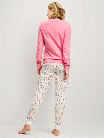 CALIDA Pyjama 'Cotton Special' in Roze