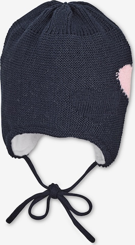 STERNTALER Beanie in Blue: front