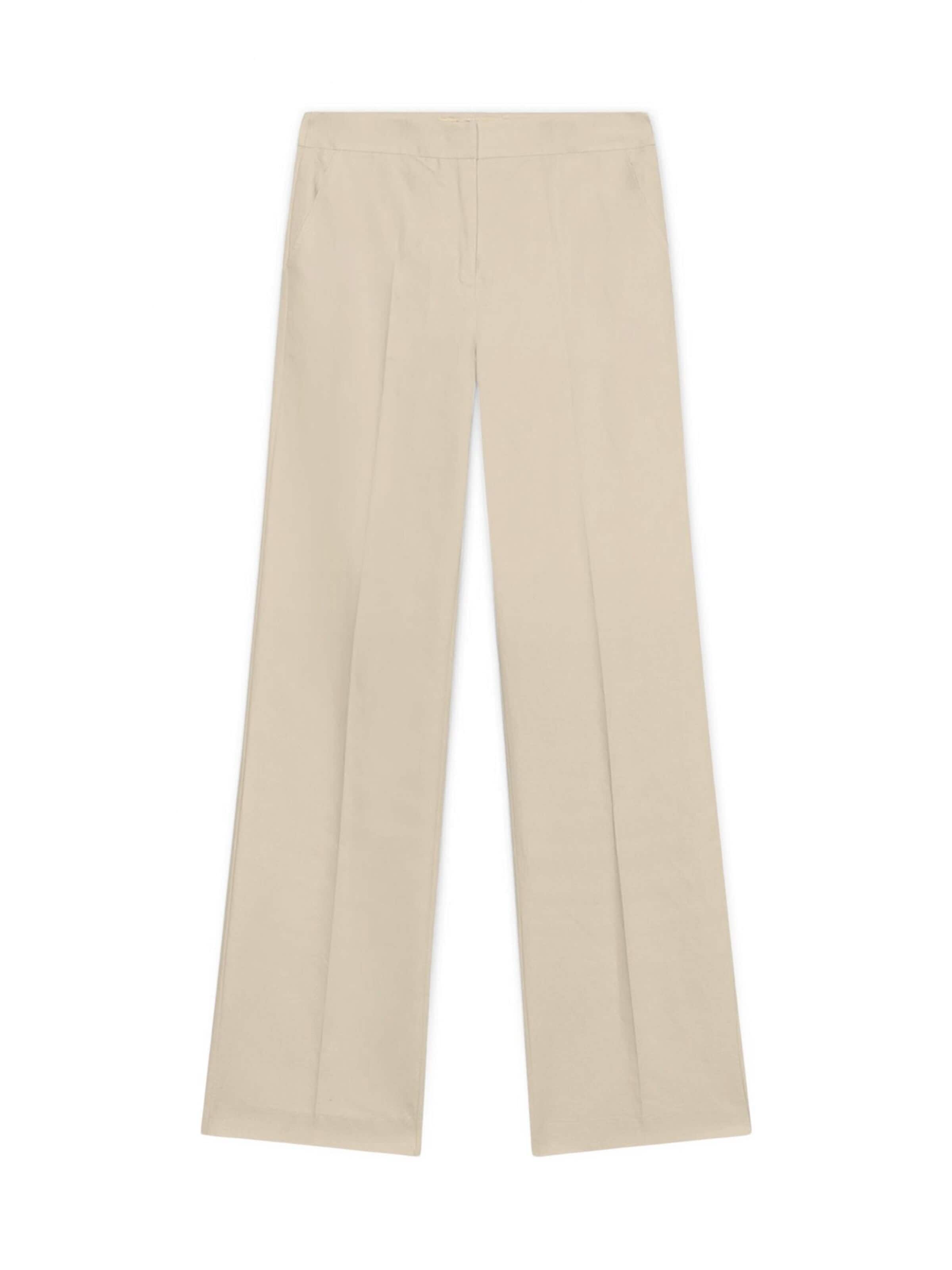Wide Leg Pantalon Trussardi en beige : devant