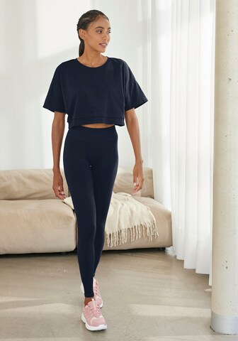 LASCANA Skinny Legíny – modrá