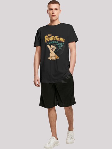 T-Shirt 'Fred Yabba Dabba Doo' F4NT4STIC en noir
