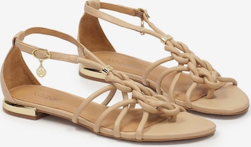 Kazar Strap sandal in Beige