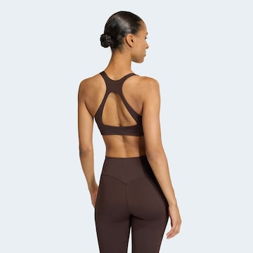 ADIDAS PERFORMANCE Bustier Sport-BH 'Optime' in Braun