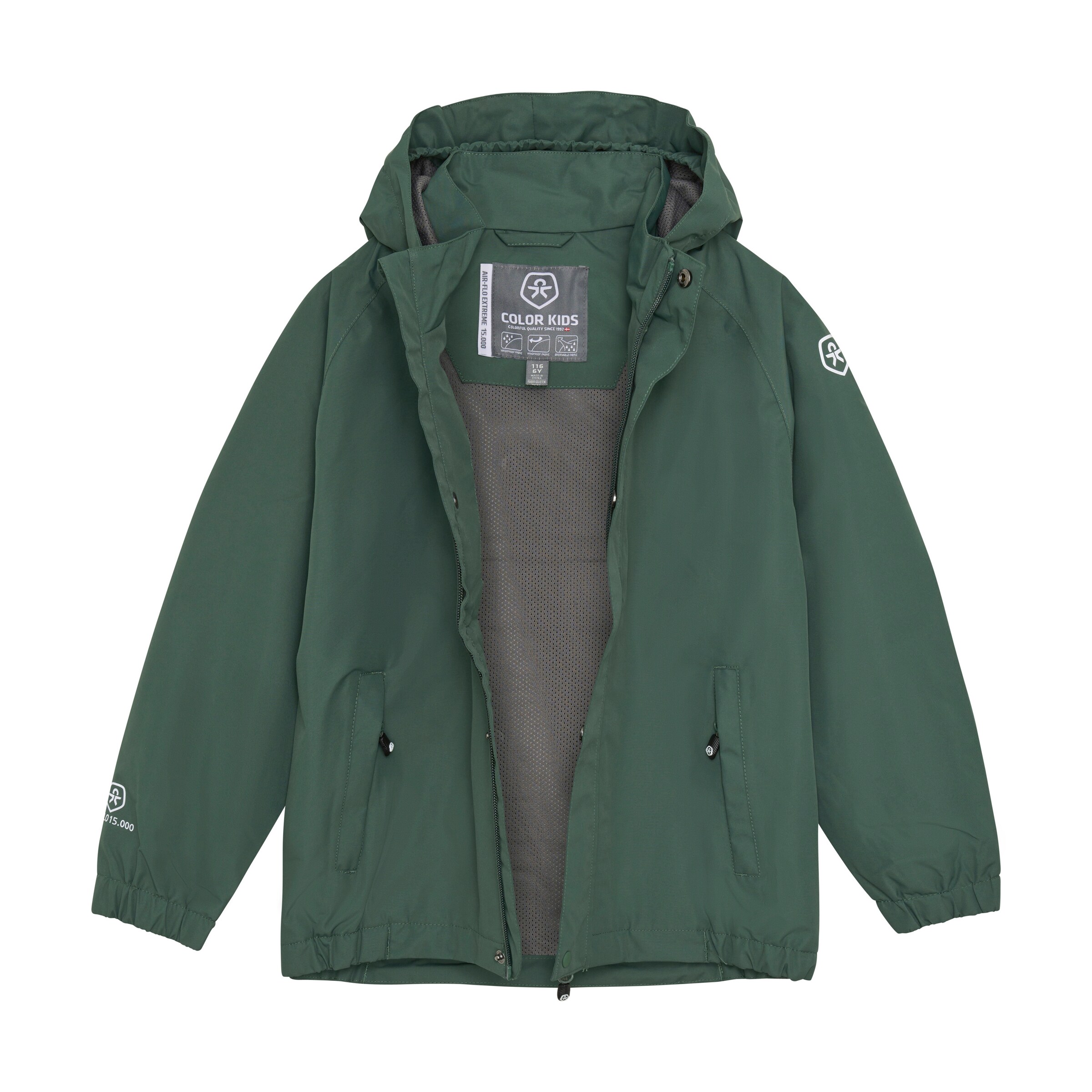 COLOR KIDS - Casaco funcionais 'Shell' em verde