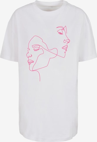 T-shirt 'One Line' Mister Tee en blanc : devant