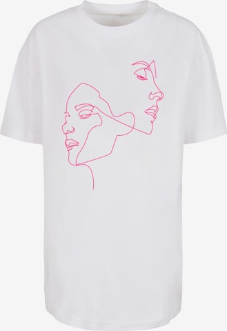 Mister Tee Shirt 'One Line' in White: front