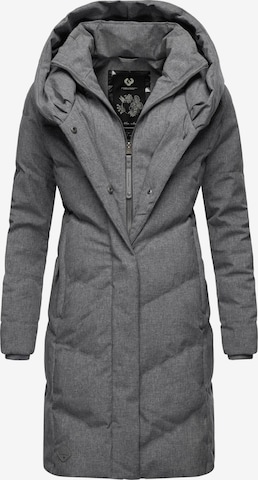 Ragwear Winter Coat 'Natalka' in Grey: front