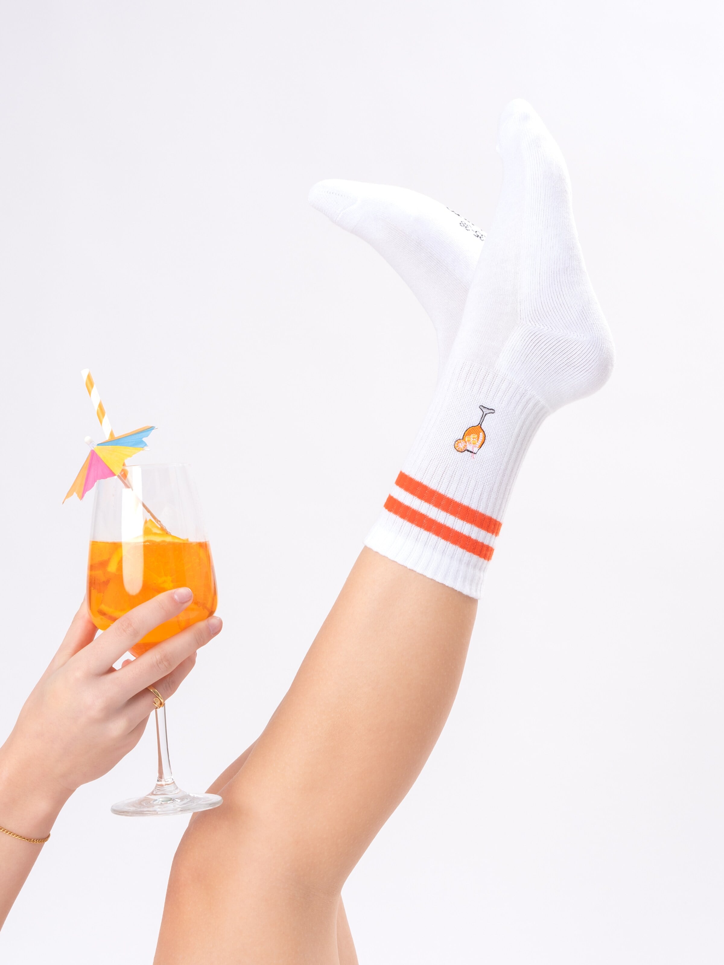 Occulto Socken 'Summer' in Weiß