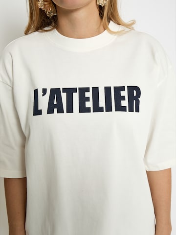 minus - Top 'Stine' en blanco