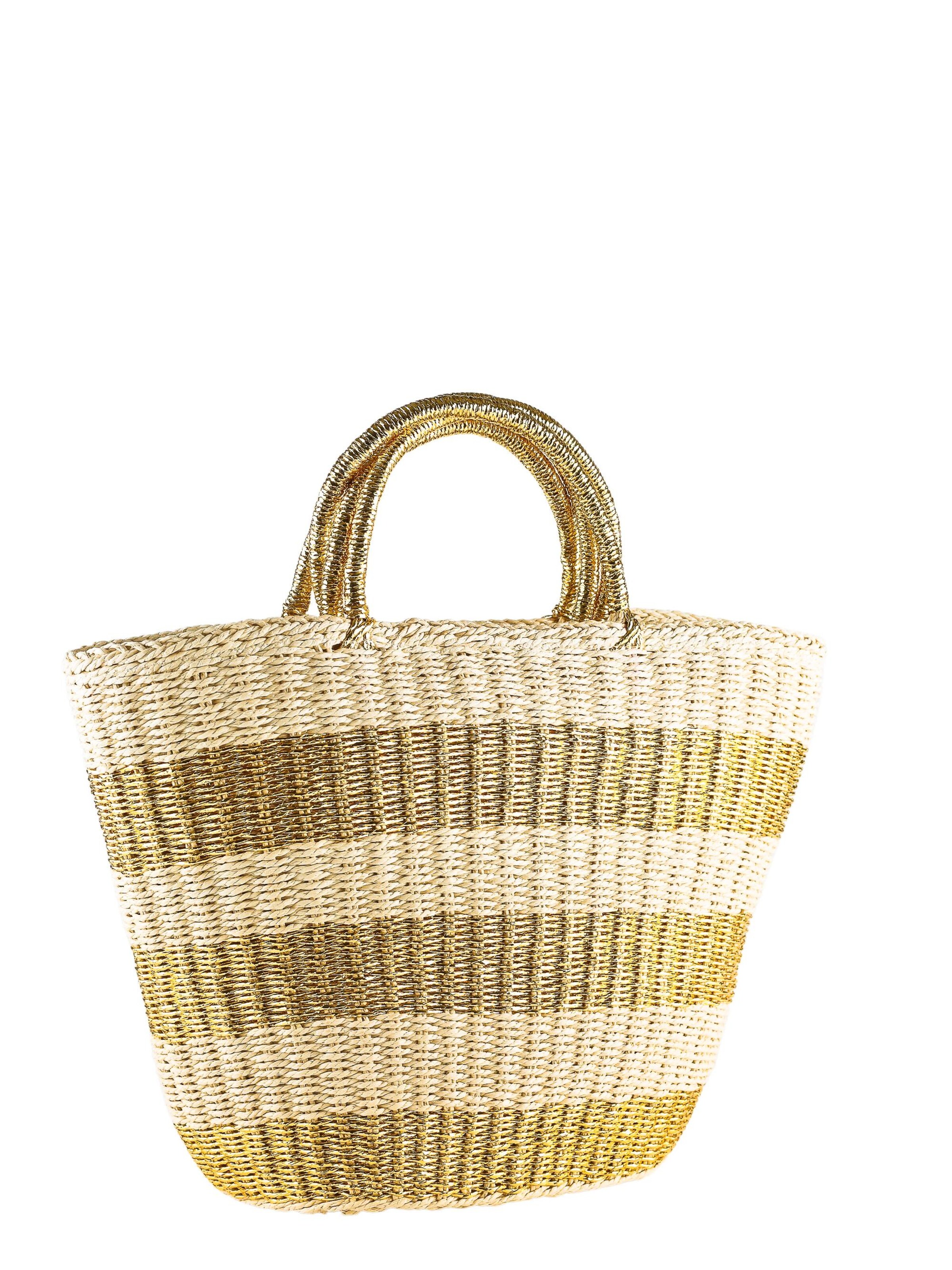 COLLEZIONE ALESSANDRO Shoulder Bag 'Aurel' in Gold: front