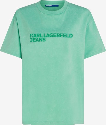 KARL LAGERFELD JEANS Majica | zelena barva: sprednja stran