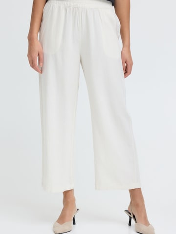 Loosefit Pantaloni ' OXNInna Linen Mix ' di Oxmo in bianco: frontale