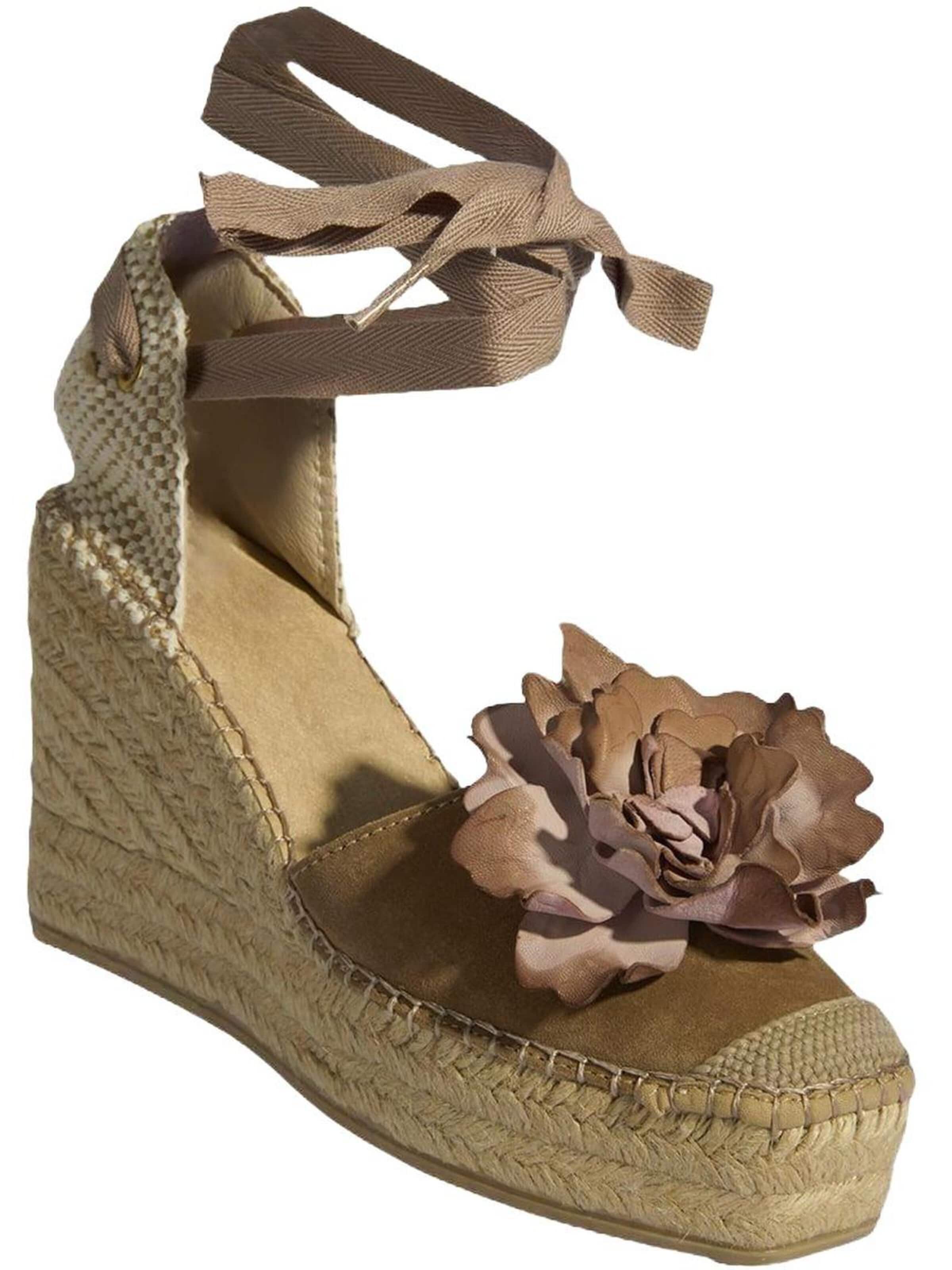 Desa Espadrilles 'Keil-Espadrilles' in Beige