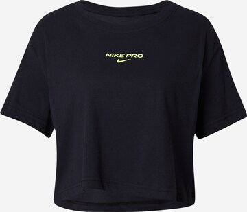 NIKE Функционална тениска 'PRO' в черно: отпред