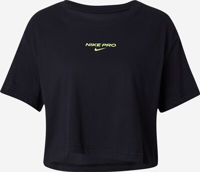 NIKE Sporta krekls 'PRO', krāsa - dzeltens / melns, Preces skats