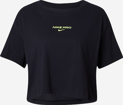 NIKE T-shirt fonctionnel 'PRO' en jaune / noir, Vue avec produit