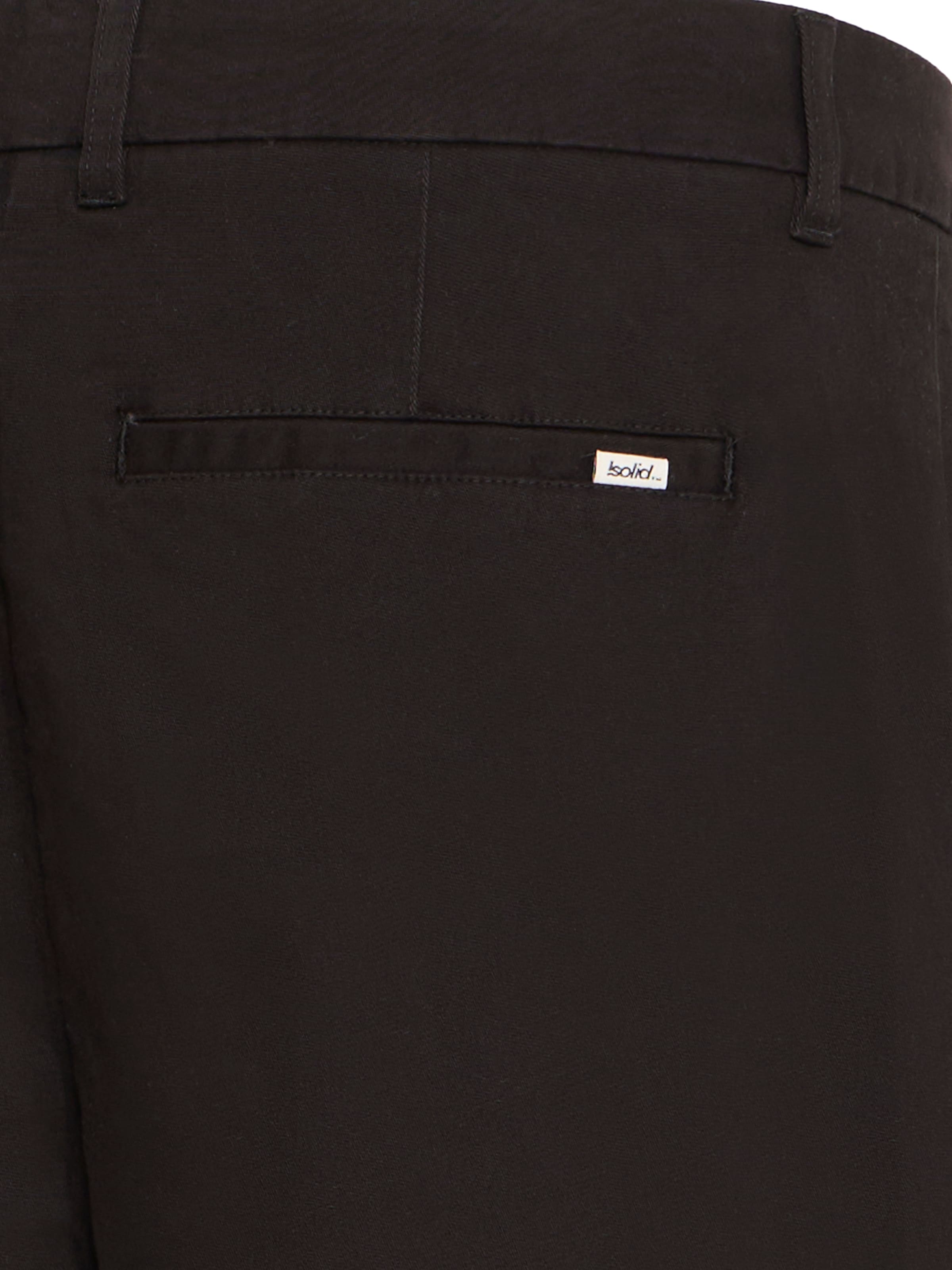 !Solid Regular Chino Pants 'SDTATE LIAM' in Black