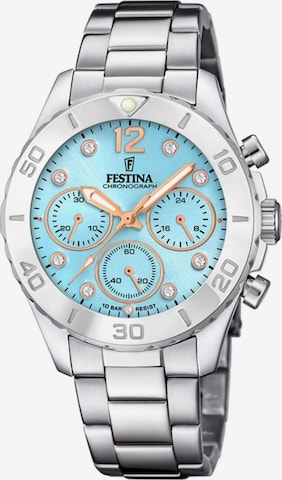 Montre à affichage analogique FESTINA en bleu : devant