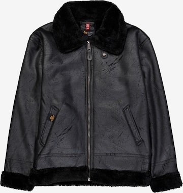 ALPHA INDUSTRIES Зимно яке 'B3 FL' в черно: отпред