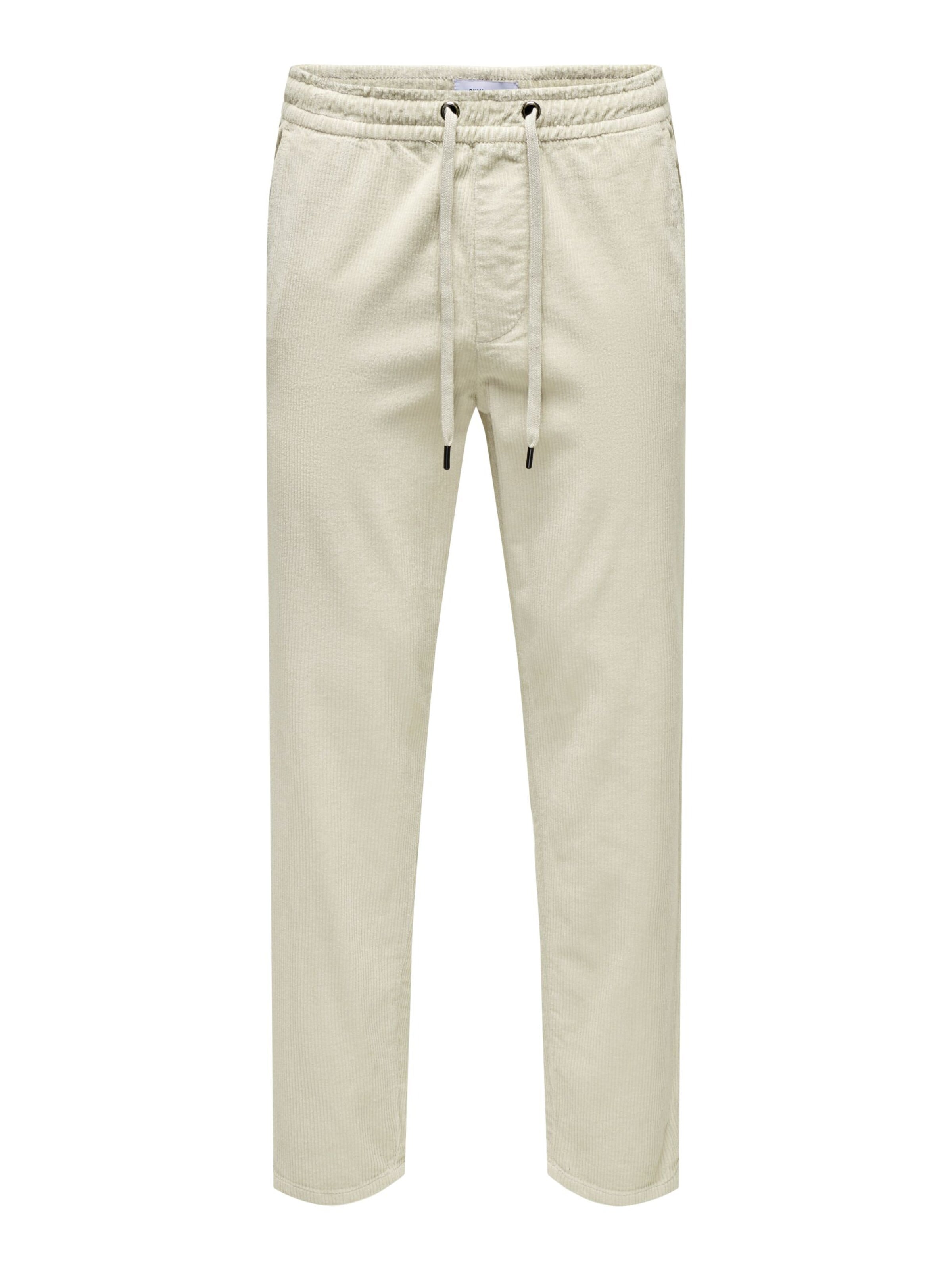 Pantaloni in 24 Only & Sons di colore beige chiaro, Visualizzazione prodotti