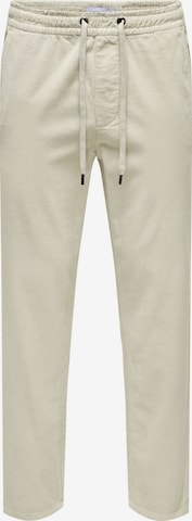 Tapered Pantaloni di Only & Sons in beige: frontale