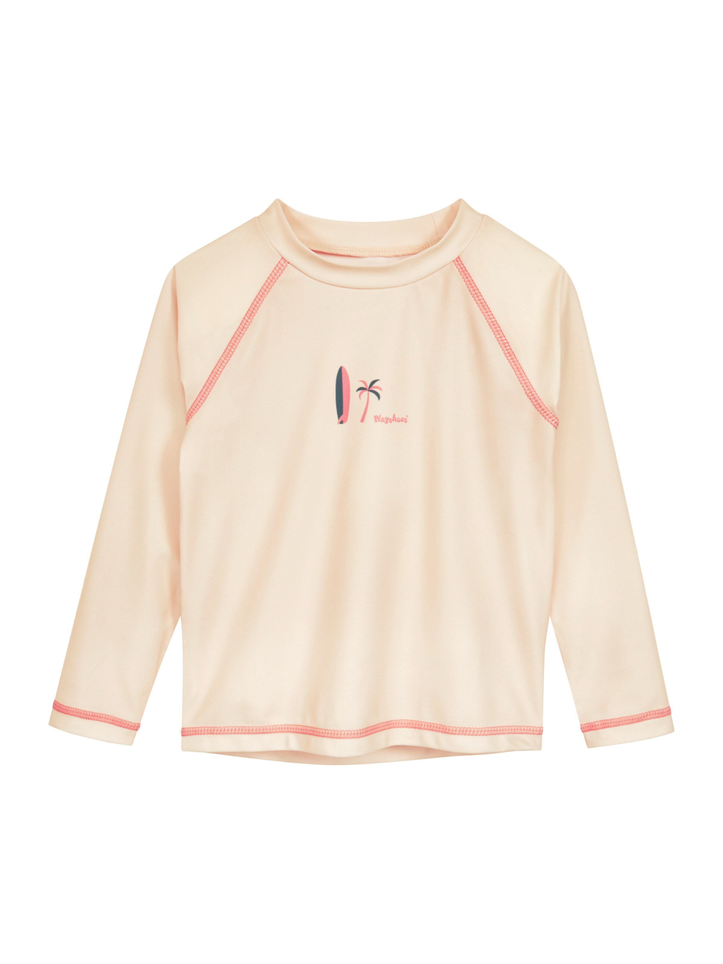 Protection UV 'Surfbrett Palme' PLAYSHOES en beige : devant