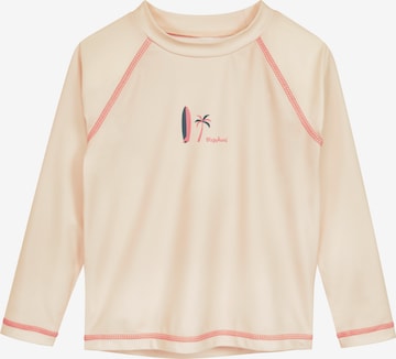 Protection UV 'Surfbrett Palme' PLAYSHOES en beige : devant