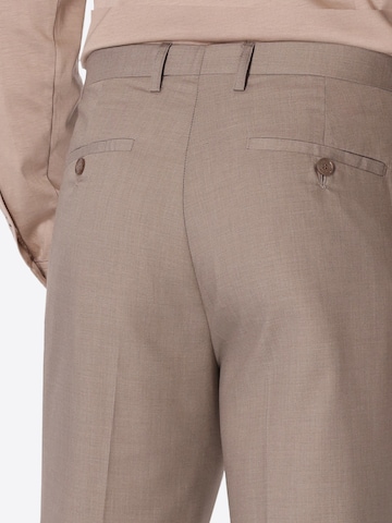 Distretto12 - regular Pantalón de pinzas 'ALABASTRO' en beige