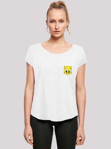 F4NT4STIC T-Shirt  'Looney Tunes Tweety Pie Face' in Weiß: Vorderseite