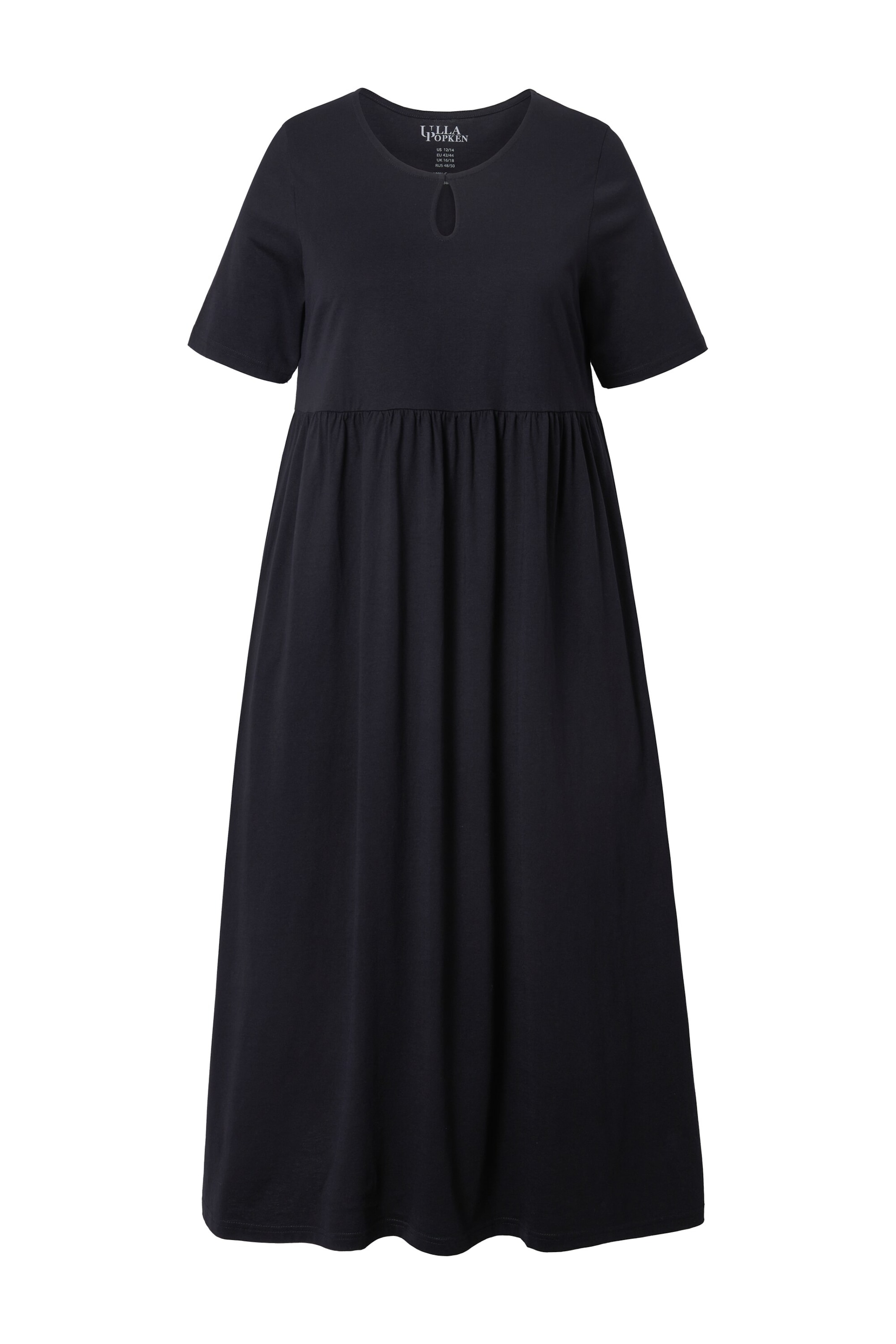 Ulla Popken Jurk in Zwart: voorkant